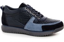 Кожаные туфли Forester 7360-89 Темно-синие