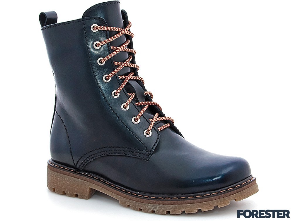 Утепленные ботинки Forester 3558-89 Черная кожа