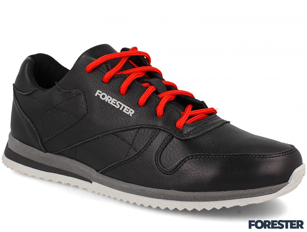 Чоловічі кросівки Forester Original Black Leather 4101-2747