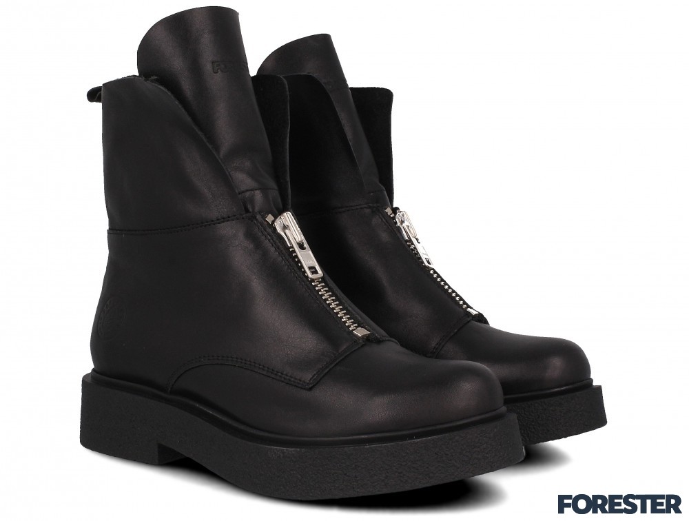 Жіночі черевики Forester Zip Wool 81801-271 на хутрі