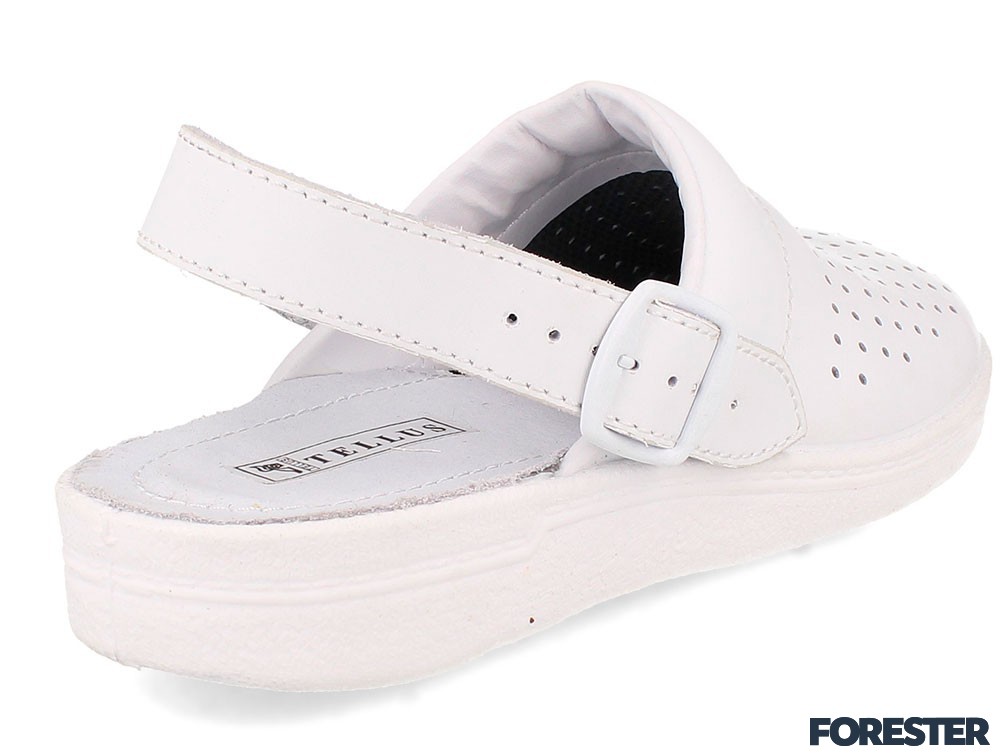 Шкіряне докторське взуття Forester Sanitar 0404-13 White
