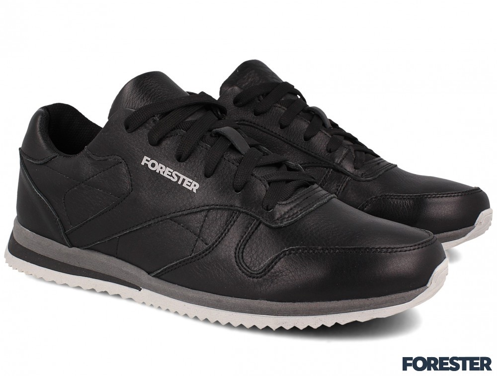 Чоловічі кросівки Forester Original Black Leather 4101-27