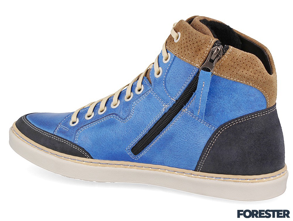 Ботинки Forester 02-0346-003 Синий, Натуральная кожа