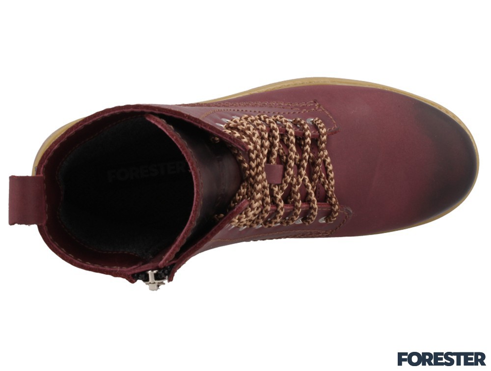 Ботинки Forester 3550-48 Бордовый, Натуральная кожа, мембрана
