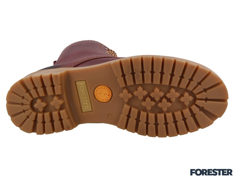 Ботинки Forester 3550-48 Бордовый, Натуральная кожа, мембрана
