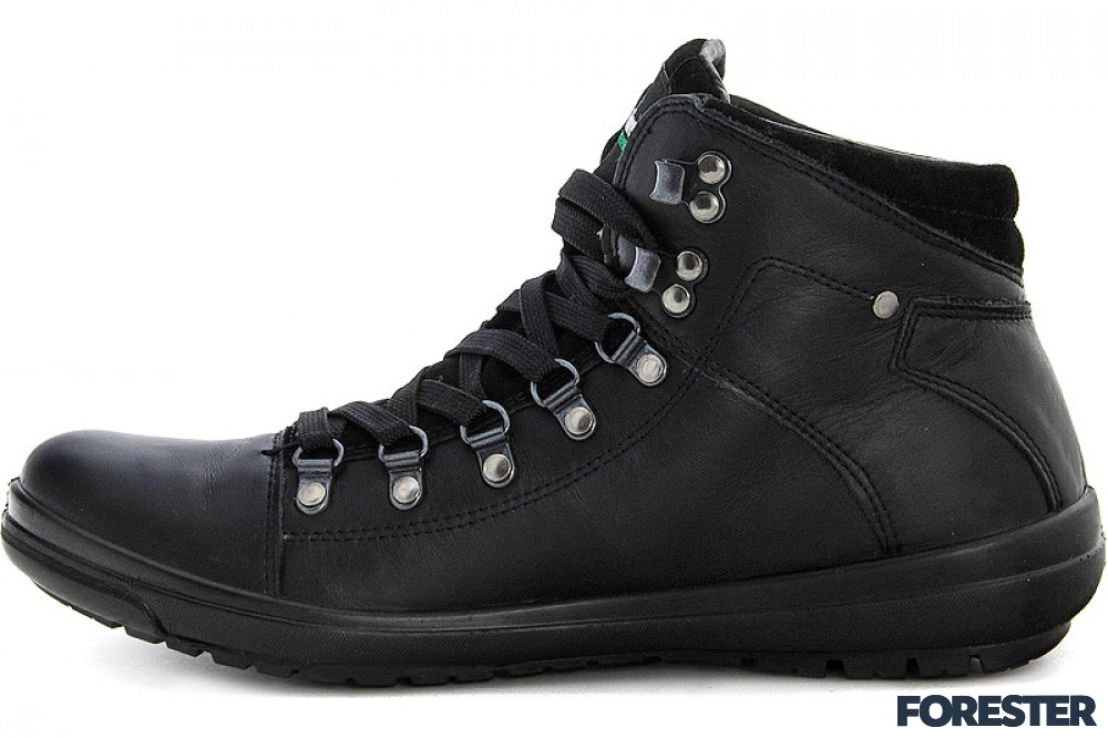 Черные ботинки Forester Vibram 15047-V1 Кожаные