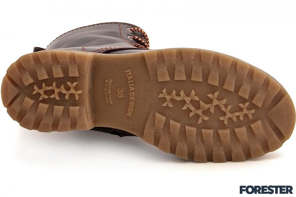 Утепленные ботинки Forester 3553-45 Коричневая кожа