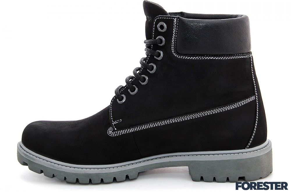 Мужские ботинки Forester 8752-021 Чёрный нубук