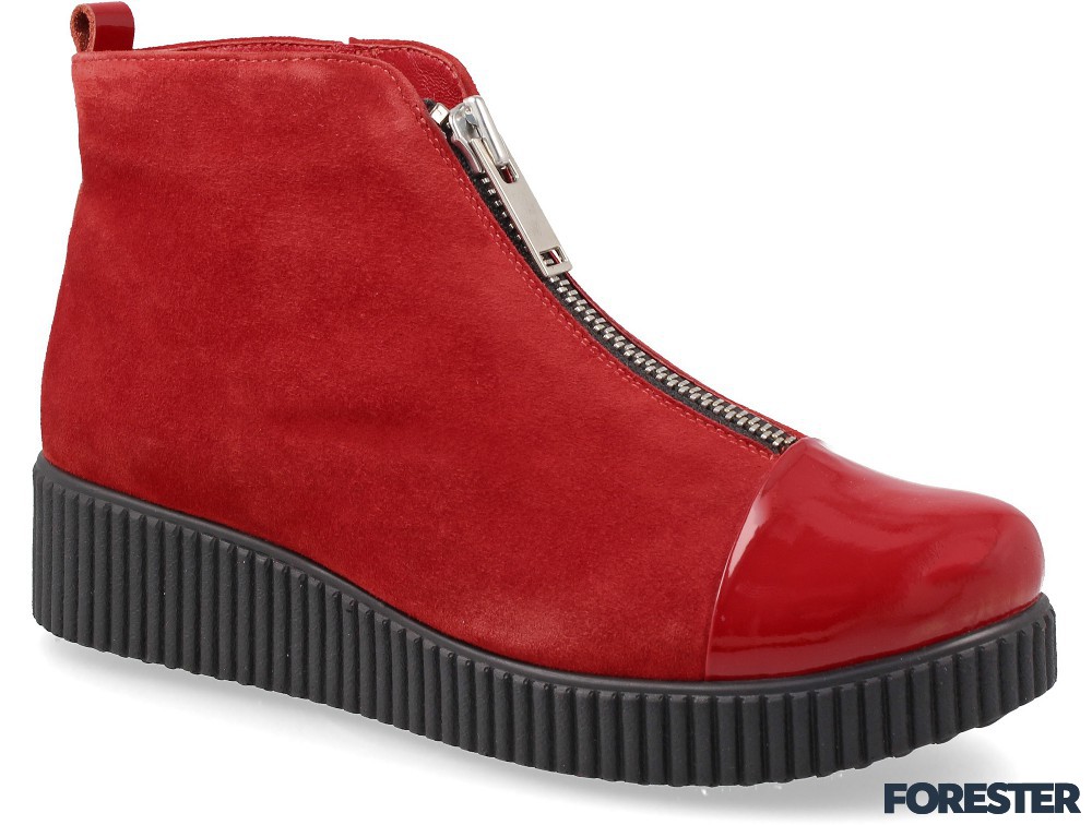 Женские ботиночки Forester 3572-280747 Red Suede