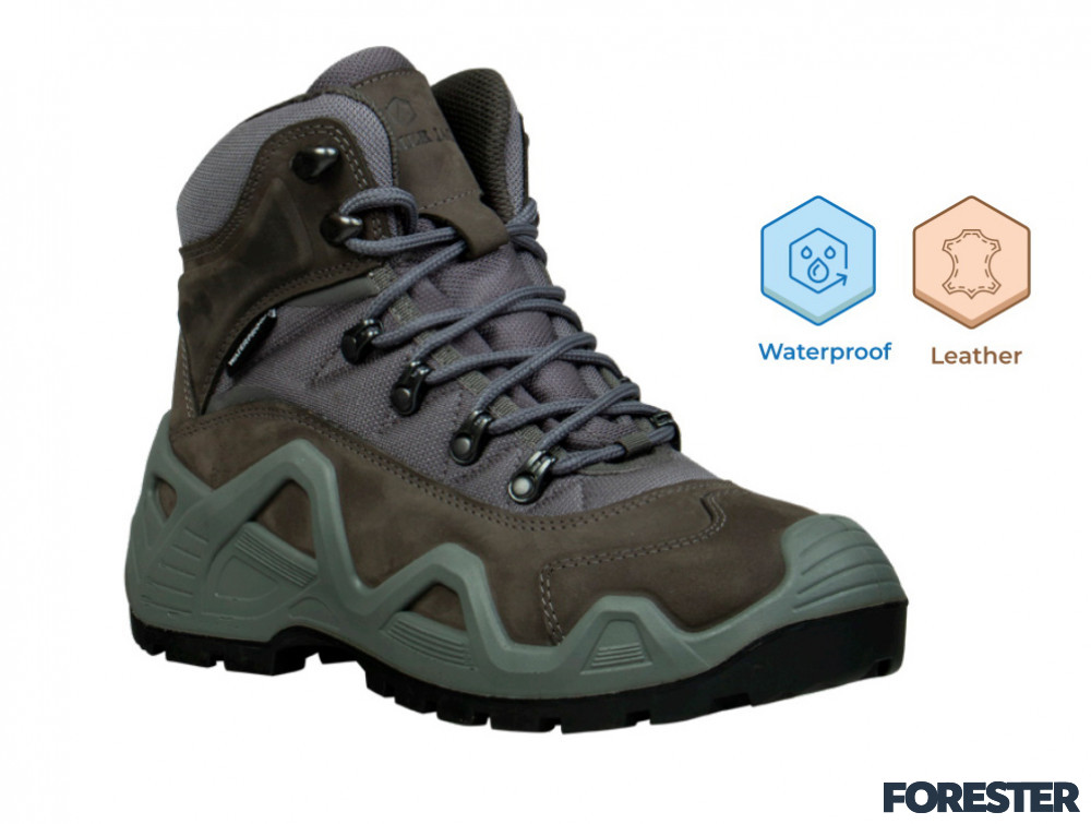 Мужские берцы Hammer Jack Leopard Gri Waterproof 1000-23015-37