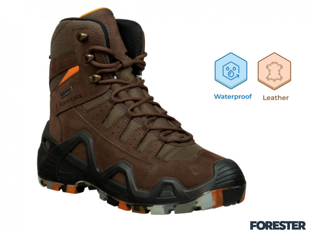Мужские берцы Hammer Jack Sabra Kahve-Turuncu Waterproof 1000-23010-45