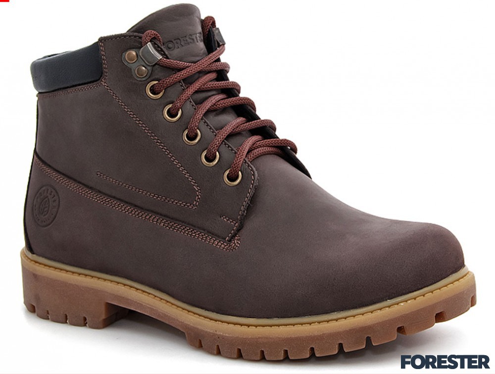 Мужские ботинки Forester 7751-177 Коричневая кожа