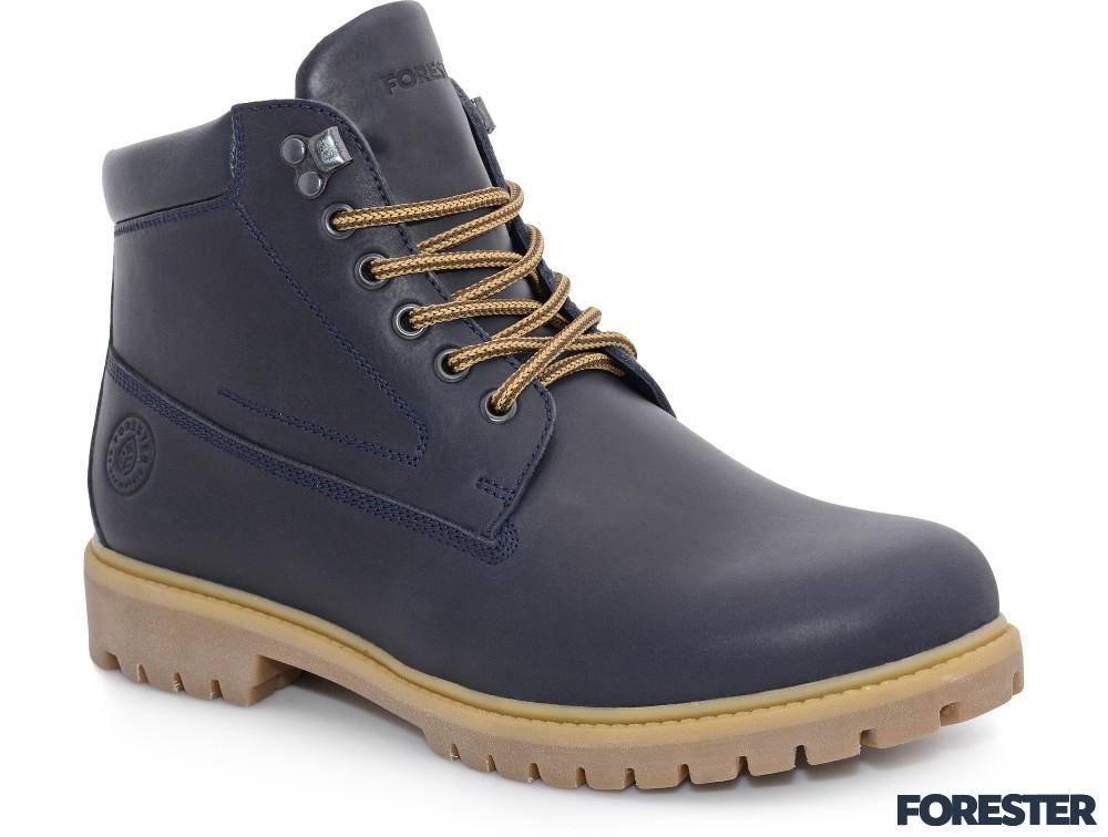Мужские кожаные ботинки Forester 77751-155