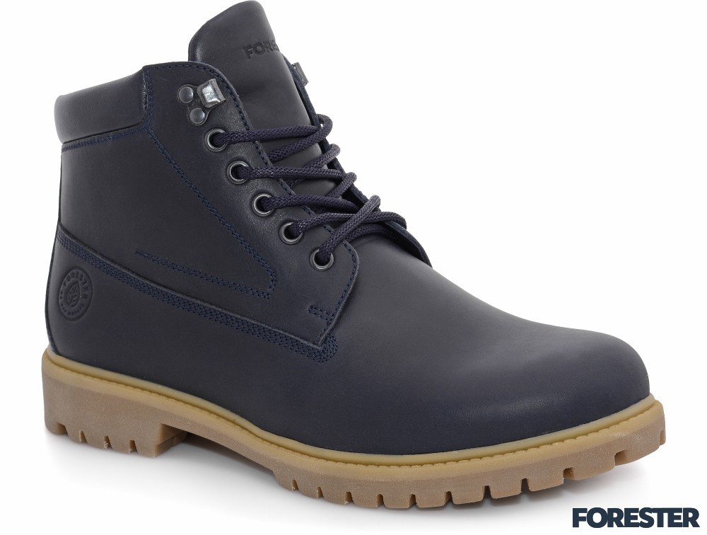 Мужские кожаные ботинки Forester 77751-155
