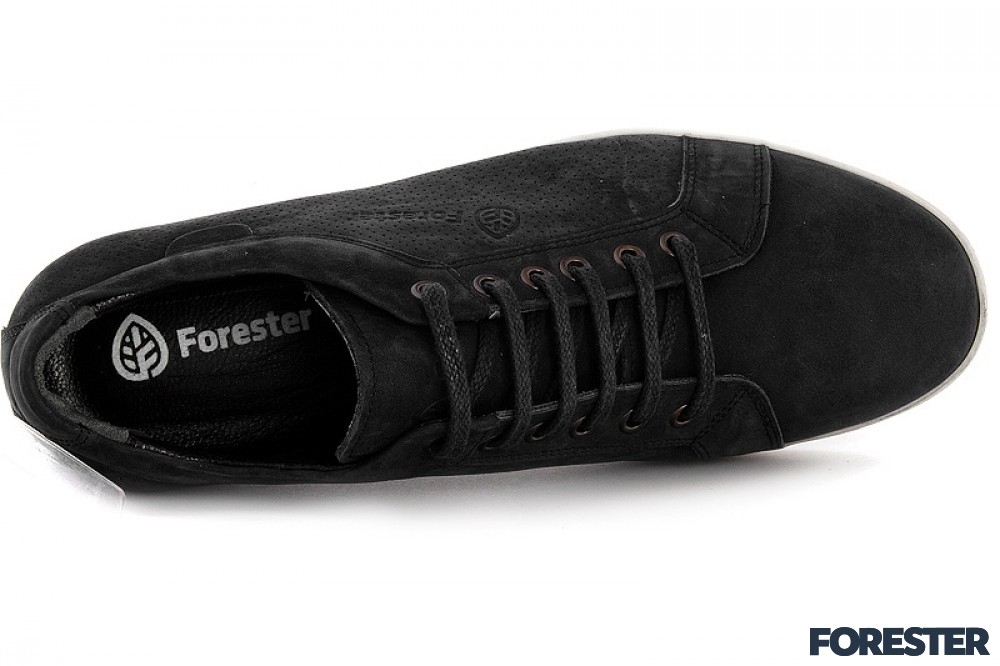 Черные туфли Forester 91-327 Np Нубук