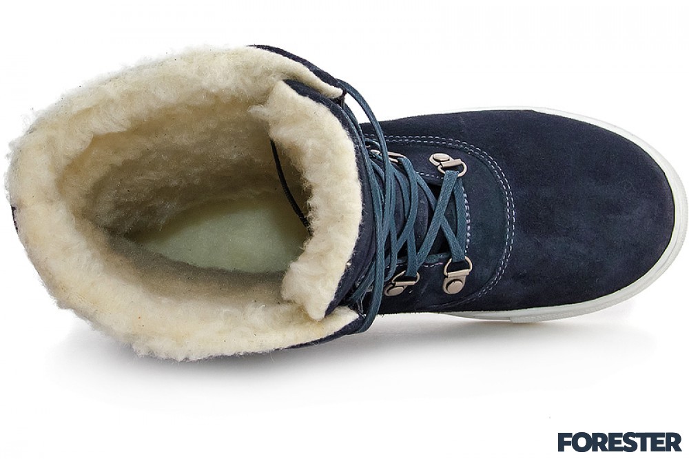 Зимние женские ботинки Forester 8529-891Km На шерсти